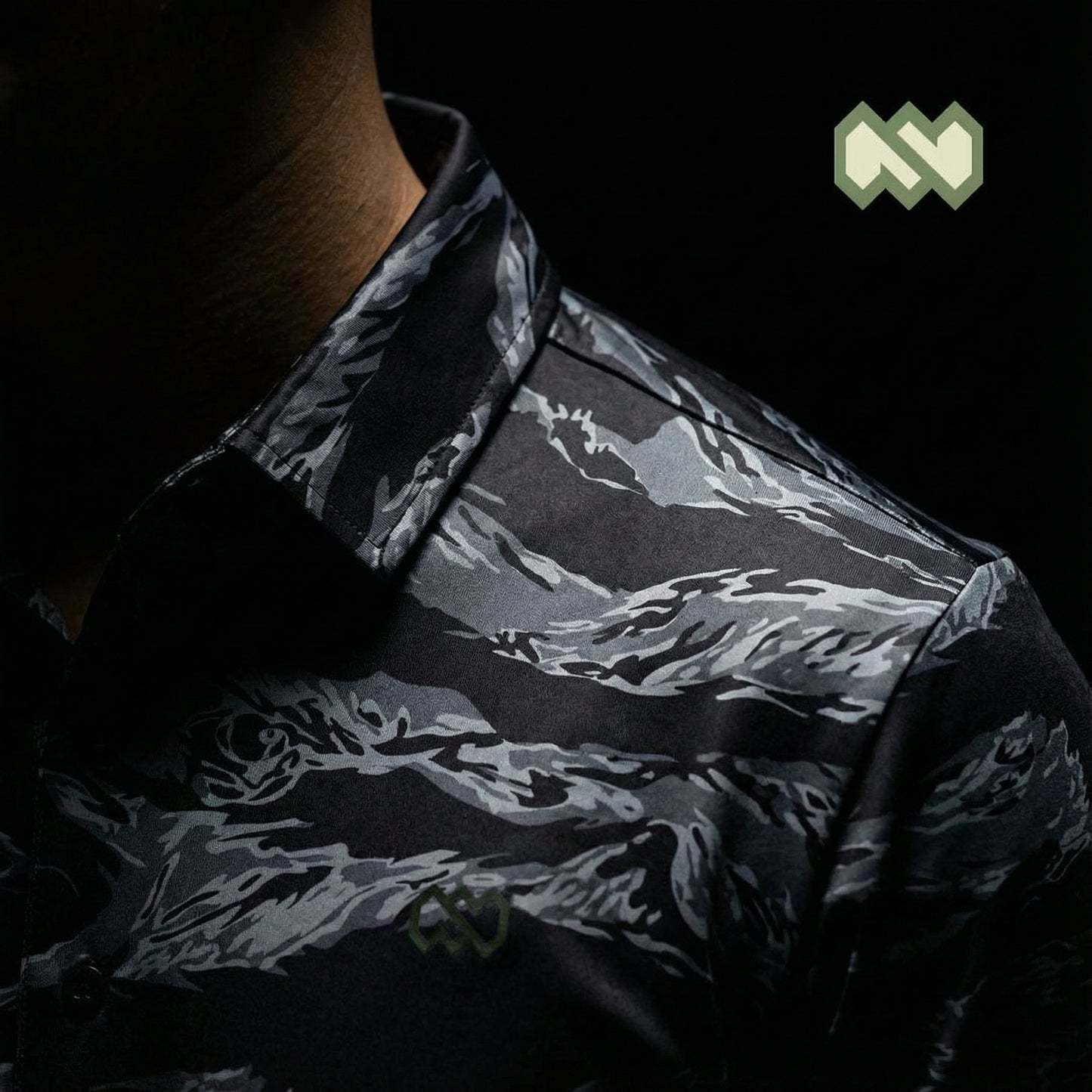 Midnight Tiger Stripe Polo